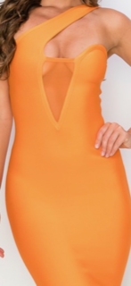 Dress| One Shoulder Orange