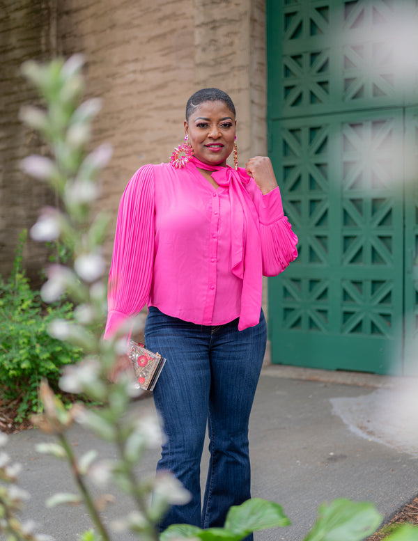 Blouse| CEO in Hot Pink