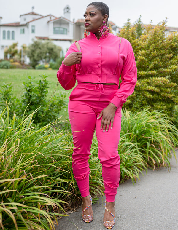 Jumpsuit|" The Ultimate "Two-Piece Fuchsia